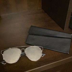 Christian Dior sunglasses - silver wire frame